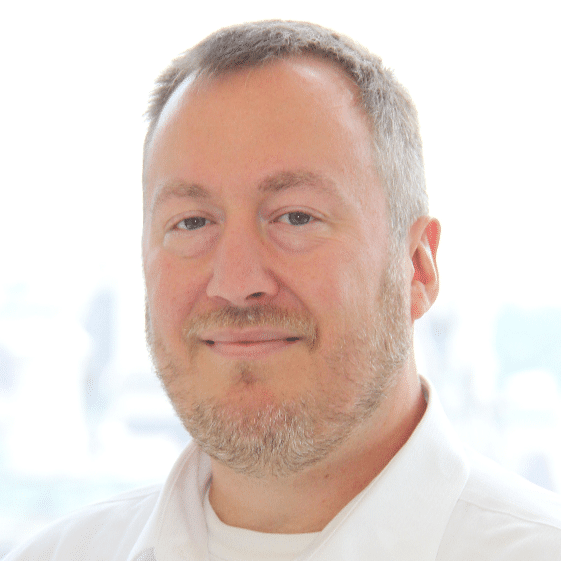 A man in a white shirt.