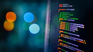 Screen displaying C Sharp Code