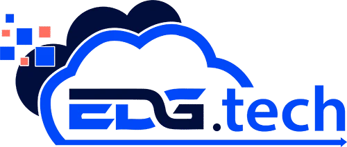 The logo for edg tech.