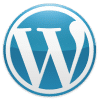 Logo of WordPress, a popular content management system for websites.