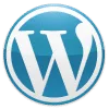 Logo of WordPress, a popular content management system for websites.